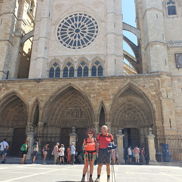 Devant la cathédrale de Léon
