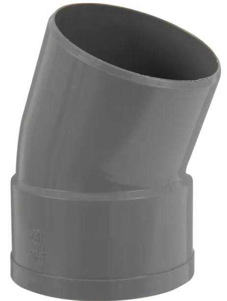 Coude PVC à 22°30'